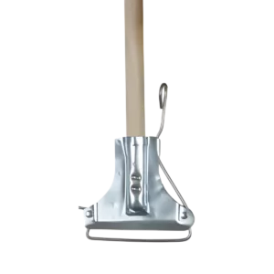 Wooden handle fan mop