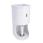 Toilet roll holder 2 white